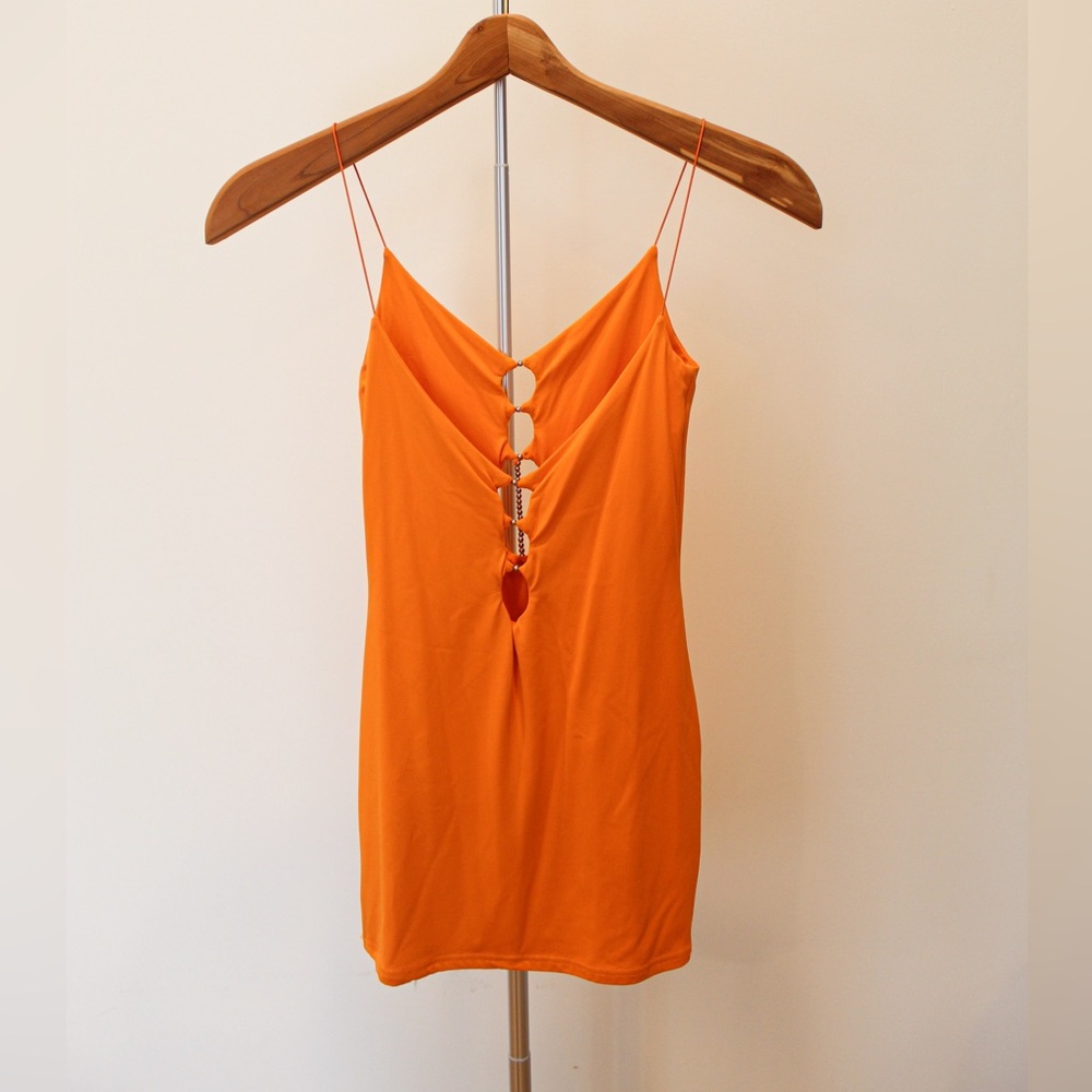 Meshki Orange Mini Dress